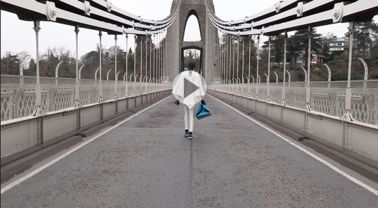 Di Mainstone and collaborators play Clifton Suspension Bridge like a giant string instrument