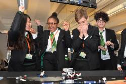 School students at the Tomorrows Engineers competition